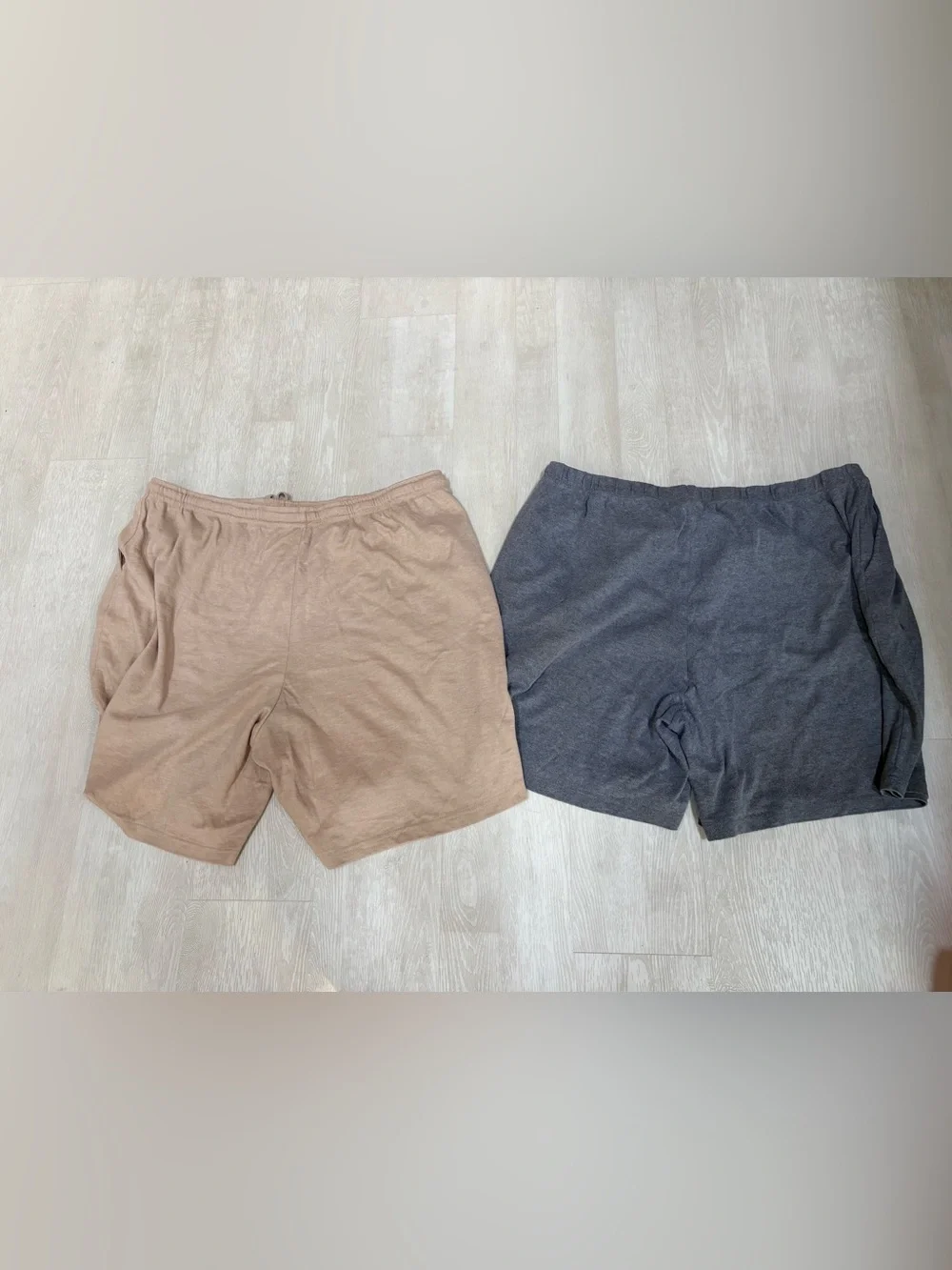 Woman Within - Women’s Casual Lounge Shorts - Taupe and Charcoal (2-Pack) - Picture 8 of 10